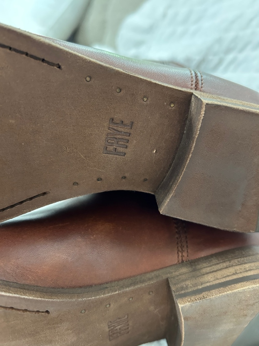 Frye Cognac Leather Tall Boots - Picture 8 of 9